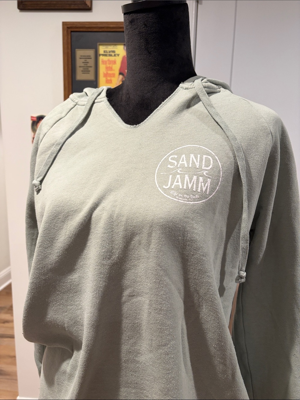 Women's Sage Green Hooded Sweatshirt
